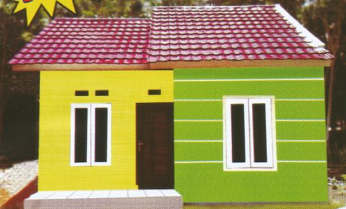 foto tampak rumah tipe rumah 36 perumahan PERMATA PRABU