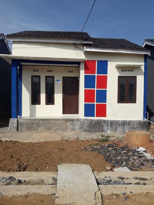 foto tampak rumah tipe 36 perumahan Komplek Pesona Modern Blok A