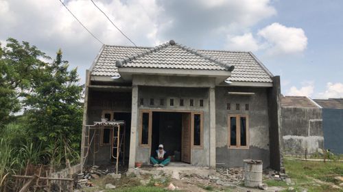 foto tampak rumah tipe 45 perumahan DIAN WIRAJAYA REGENCY