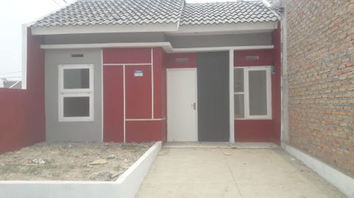 foto tampak rumah tipe Mawar  perumahan PURI DELTA KIARA