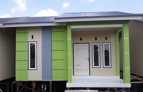 foto tampak rumah tipe 36 perumahan SURYA GEMILANG