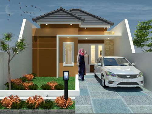 foto tampak rumah tipe 47 perumahan GRAND ZAM ZAM REGENCY