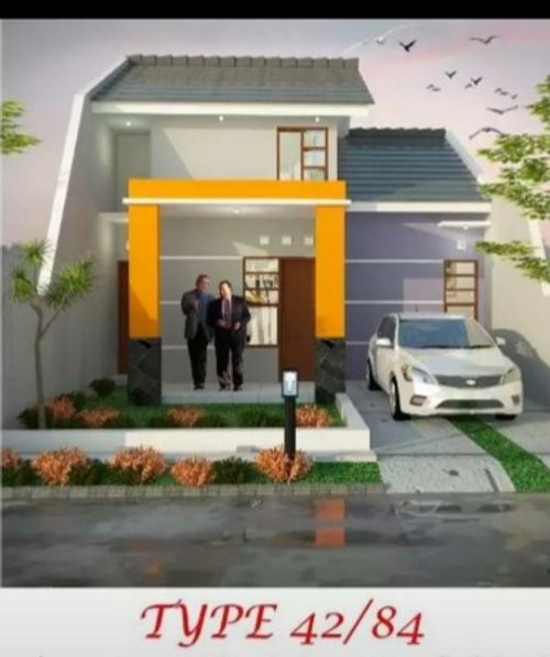 foto tampak rumah tipe 42 perumahan MUTIARA CEPU