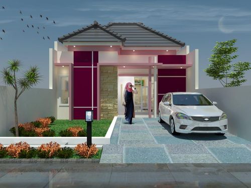foto tampak rumah tipe 62 perumahan MUTIARA CEPU