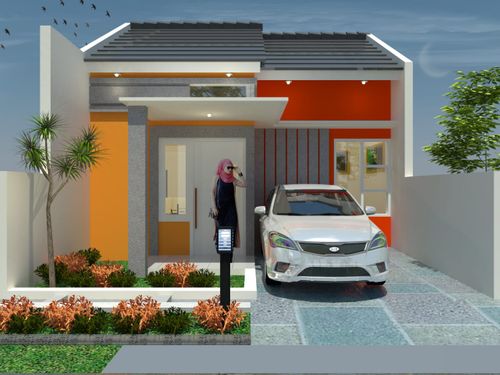 foto tampak rumah tipe 30 perumahan GRAND ZAM ZAM REGENCY