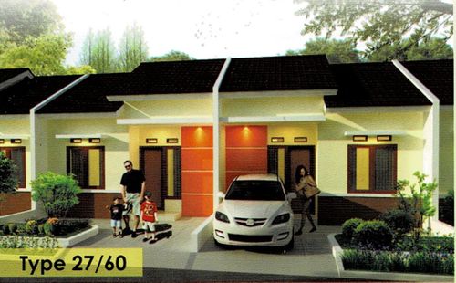 foto tampak rumah tipe 27/60 perumahan Graha Asri Residence 2