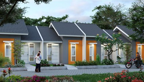 foto tampak rumah tipe RST 36/60 perumahan Perumnas Dramaga
