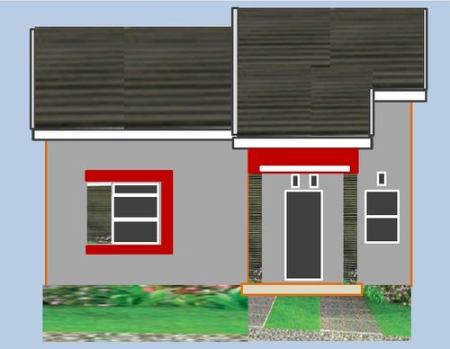 foto tampak rumah tipe 36 perumahan KOMPLEK GRAHAKARYA BAKUNCI