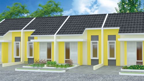 foto tampak rumah tipe SAKURA perumahan TAMAN CIRUAS PERMAI