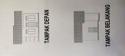 foto tampak rumah tipe 36 perumahan PT. BERKAT UTAMA BISMILLAH