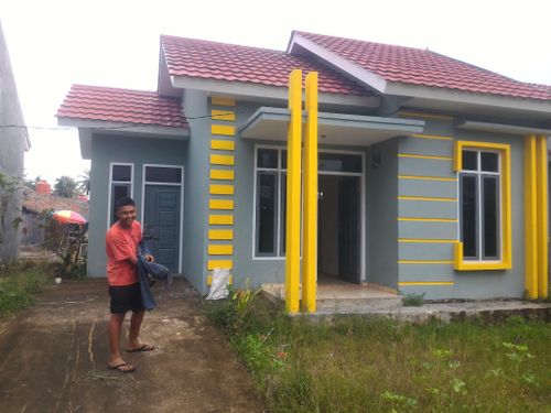 foto tampak rumah tipe RSH perumahan Xena Regency