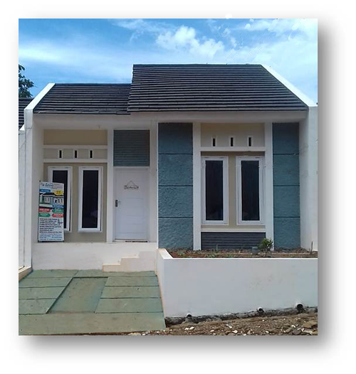 foto tampak rumah tipe 36 / 72 perumahan Selaras Residence