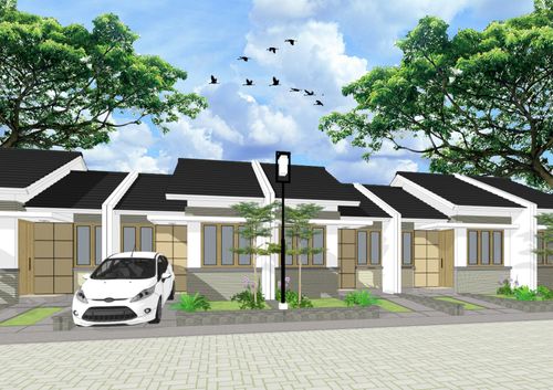 foto tampak rumah tipe PEONY perumahan TAMAN CIRUAS PERMAI