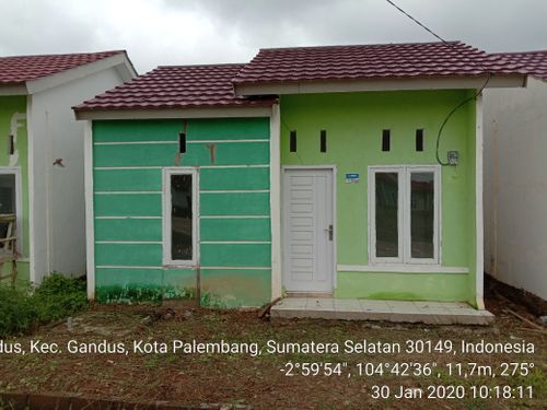 foto tampak rumah tipe 36 perumahan Syaputra Bersaudara II