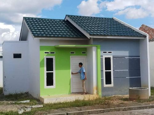 foto tampak rumah tipe kencana perumahan Kencana asri