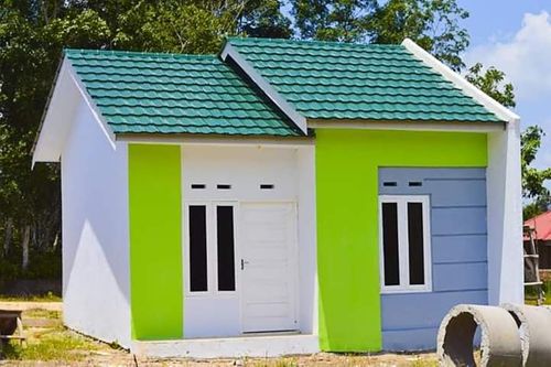foto tampak rumah tipe bambu perumahan BAMBU APUNG 2