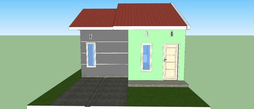 foto tampak rumah tipe 36 perumahan BUMI NAMBO PERMAI