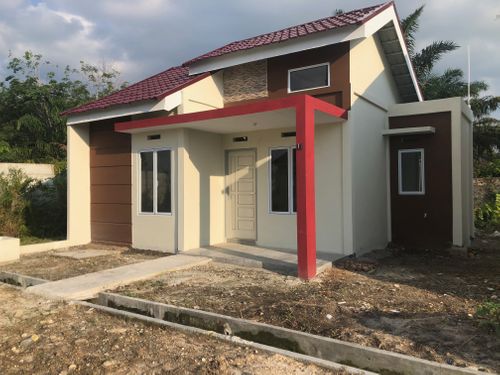foto tampak rumah tipe 36 perumahan Taman Bupati Regency
