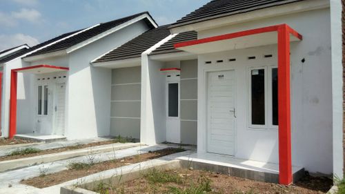 foto tampak rumah tipe 36/72 perumahan Griya Anugerah Rancageneng