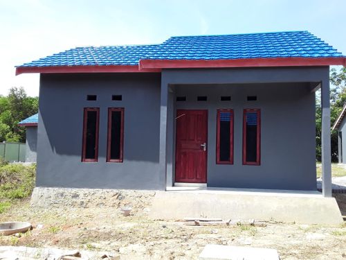 foto tampak rumah tipe 36 perumahan REPUJA MANDIRI II