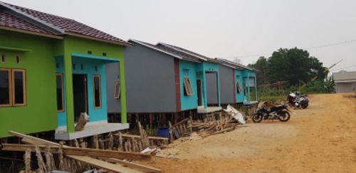 foto tampak rumah tipe subsidi perumahan Mihrab Raya