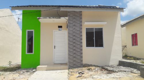 foto tampak rumah tipe 36 perumahan Green Hill Resort City