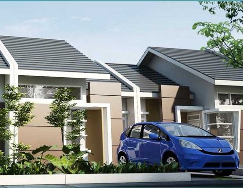 foto tampak rumah tipe 45/84 perumahan Griya Anugerah Rancageneng
