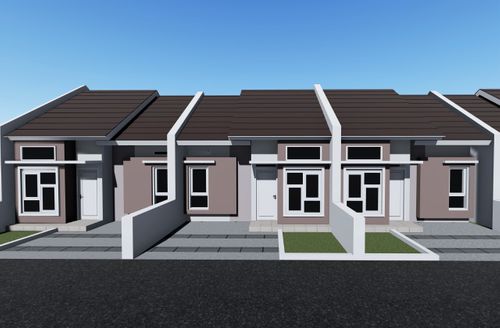 foto tampak rumah tipe K.38/72 perumahan MARGAMULYA INDAH REGENCY