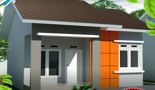 foto tampak rumah tipe 36/120 perumahan AL-MUSYAROFAH