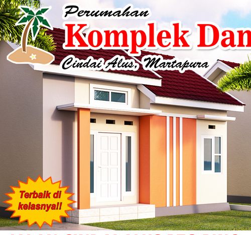 foto tampak rumah tipe KDS 5 perumahan KOMPLEK DAMAI SEJAHTERA 5