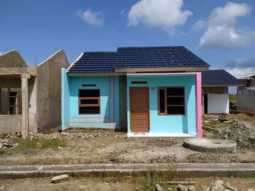 foto tampak rumah tipe FLPP perumahan BIMA SAKTI X 