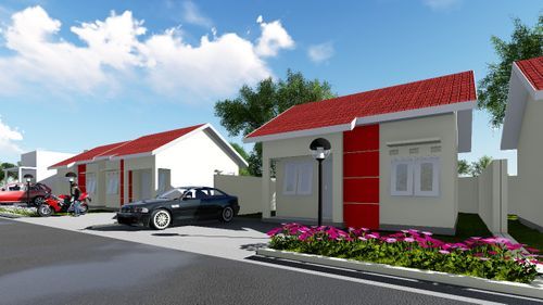 foto tampak rumah tipe Subsidi perumahan HALINA MANDIRI PERMAI