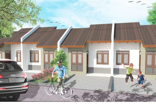 foto tampak rumah tipe 29/60 perumahan SANGGAR INDAH PALASTRI