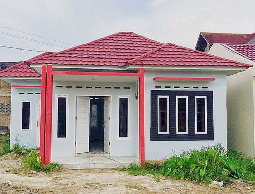 foto tampak rumah tipe empat lima perumahan Sparco Indah Pratama Lubuk Alung