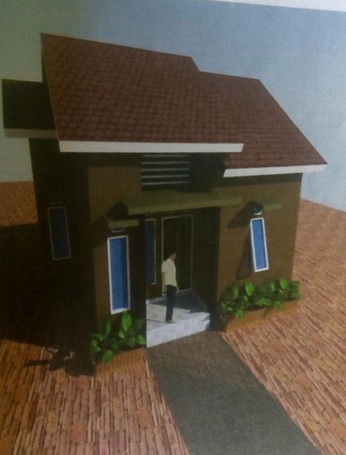 foto tampak rumah tipe 36 perumahan Komplek kalimantan batara 2