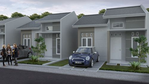 foto tampak rumah tipe 36 TAPAK perumahan PERMATA LAND