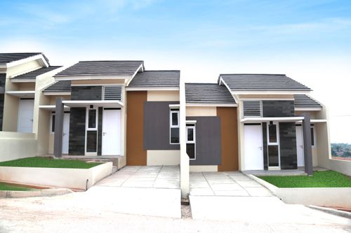foto tampak rumah tipe 45/84 perumahan Buana Cicalengka Raya