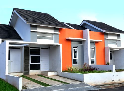 foto tampak rumah tipe 65/105 perumahan Buana Cicalengka Raya