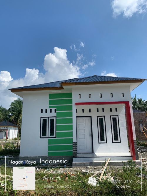 foto tampak rumah tipe 36 perumahan GRIYA FAHMI RIZKI