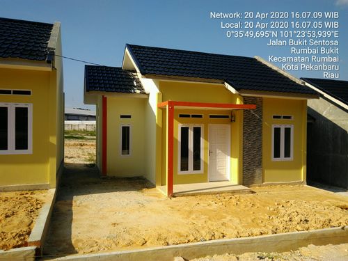 foto tampak rumah tipe 36 perumahan MUTIARA ERDEKA REGENCY