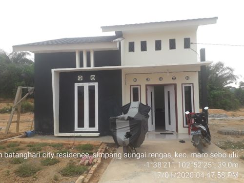 foto tampak rumah tipe 36 Tapak perumahan BATANGHARI CITY RESIDENCE