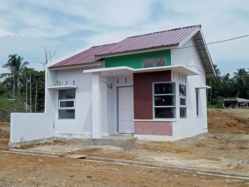 foto tampak rumah tipe 36 perumahan MUTIA RAIHAN RESIDENCE