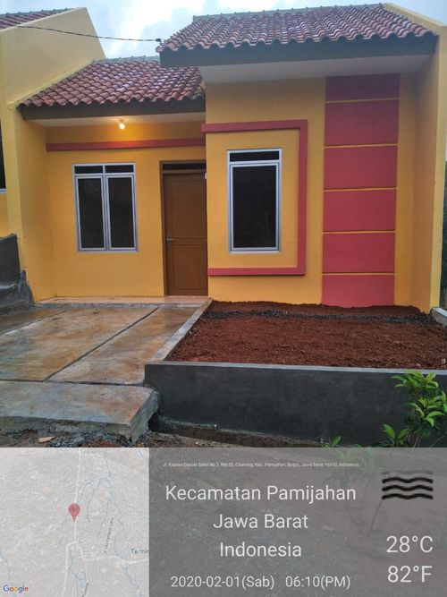 foto tampak rumah tipe B perumahan GRAND CAHAYA VILLA