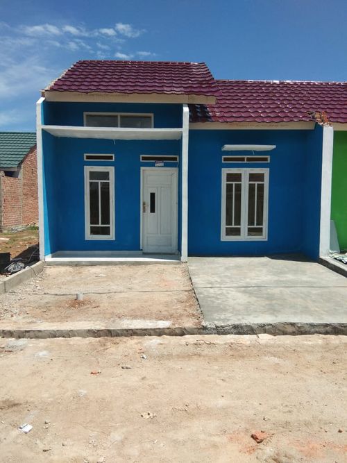 foto tampak rumah tipe subsudi perumahan Villanova residence