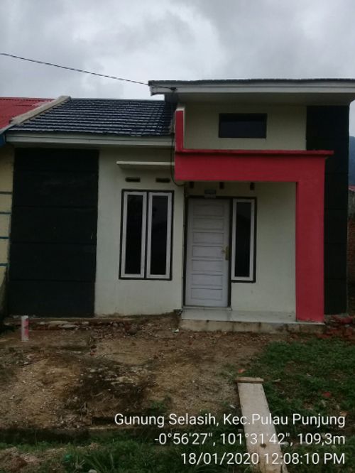 foto tampak rumah tipe 36 + Tapak perumahan GUNUNG SELASIH
