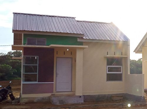 foto tampak rumah tipe 36 perumahan MUTIA RAIHAN RESIDENCE