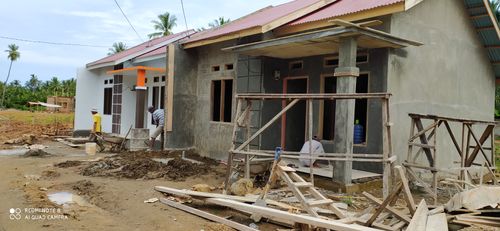 foto tampak rumah tipe 36 perumahan Bumi Kambang Asri