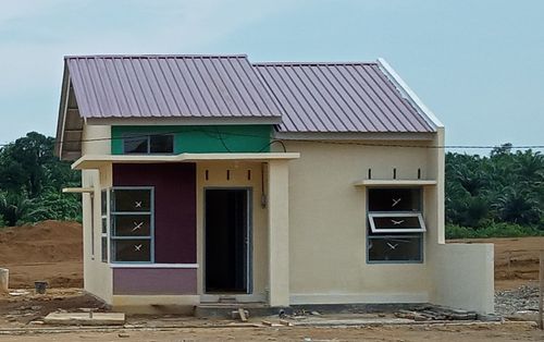foto tampak rumah tipe 36 perumahan MUTIA RAIHAN RESIDENCE