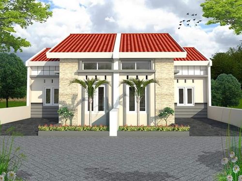 foto tampak rumah tipe Komersil 30 perumahan Puri Kabuh Asri