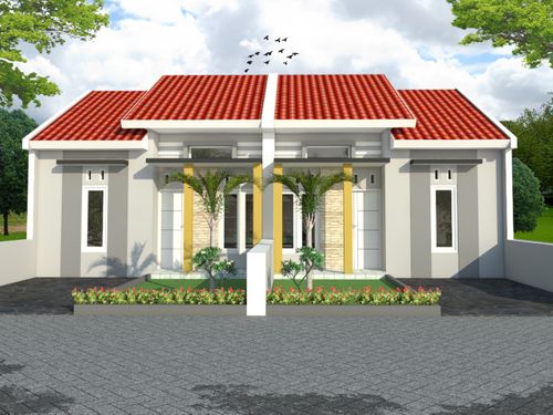 foto tampak rumah tipe Komersil 36 perumahan Puri Kabuh Asri